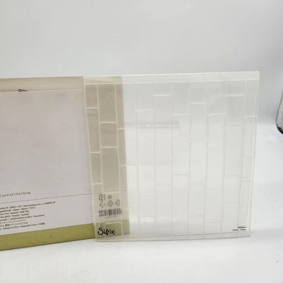 Stampin Up Brick Wall Textured Impressions Embossing Folder Sizzix Big Shot - Picture 3 of 5